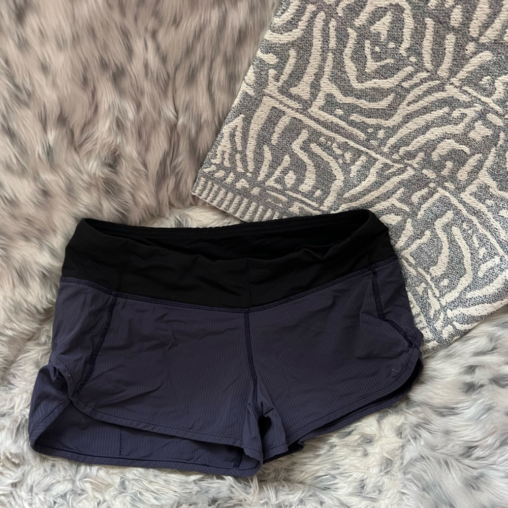 Lululemon purple speed shorts